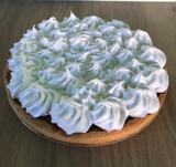 Tarte à la rhubarbe meringuée