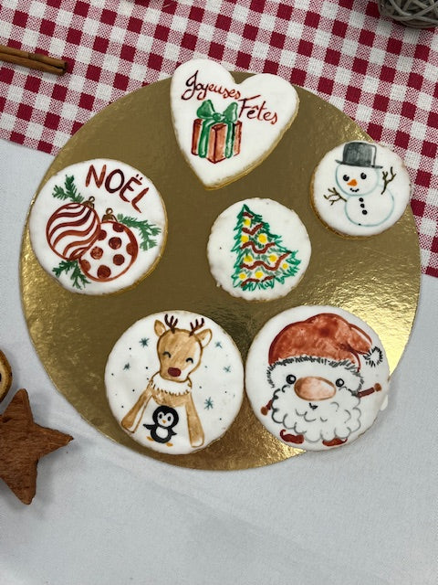 Biscuits peints gamme Noël