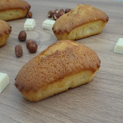 Muffins chocolat blanc-noisettes (x6)